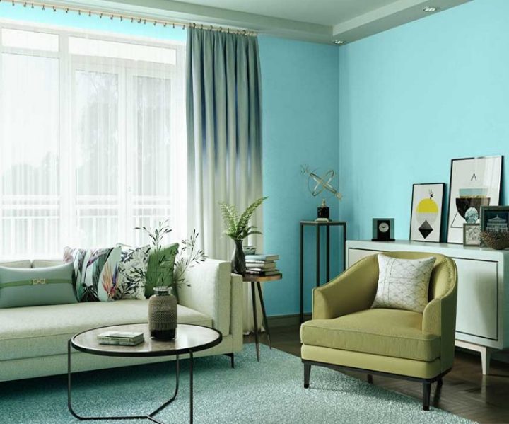 Try Silent Cyan N House Paint Colour Shades For Walls Asian Paints - Cyan Paint Color