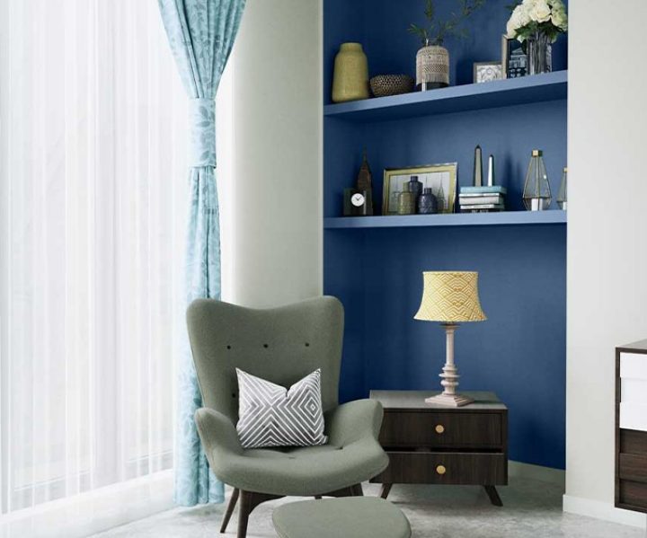 Colonial Blue X144 House Wall Painting Colour Asian Paints