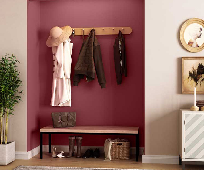 Try Deep Rosewood N House Paint Colour Shades for Walls - Asian Paints