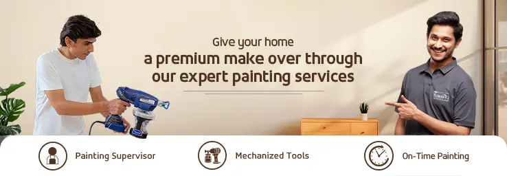 Banner image for giving makeover to home through expert painting services by Asian Paints