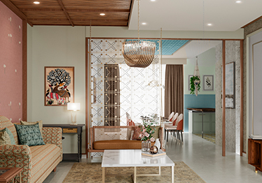 Multi-Dimensional Modern Paint for Living Room