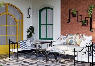 Bright and Clean Outdoor Seating Area&nbsp;&nbsp;