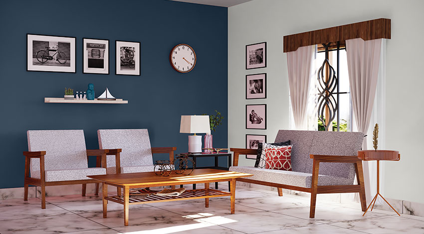 Modern-Living-Room-with-Teal-Blue-Wall