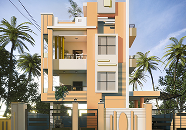 Modern Peach Exterior Home Design&nbsp;&nbsp;