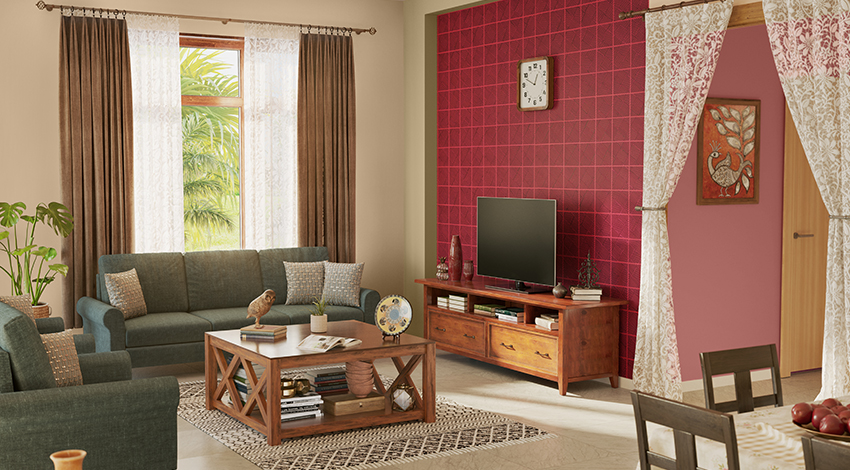 Pink-Living-Room-Design-with-L-shaped-Sofa