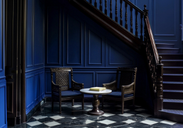 Luxurious Blue Stairway