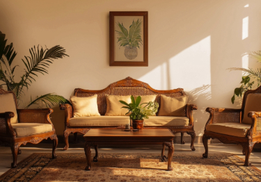 Warm Cream Living Room