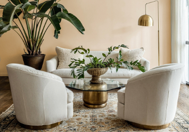 Simple Cream Living Room