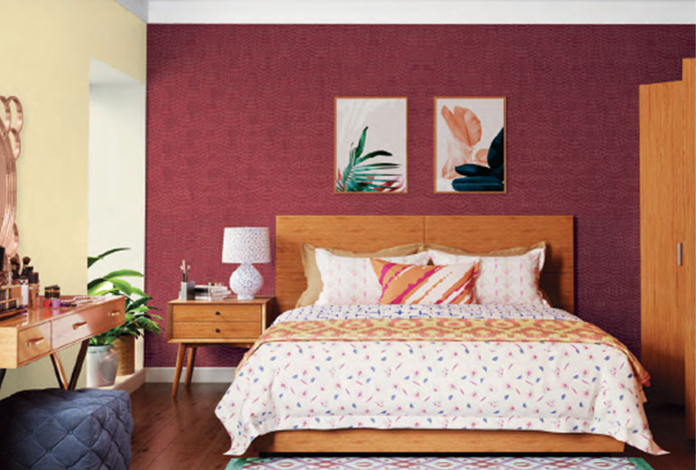 Combing Wall Painting Colour Idea Design Asian Paints