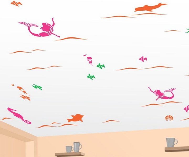 Magic Mermaid Kids Wall Theme - Asian Paints