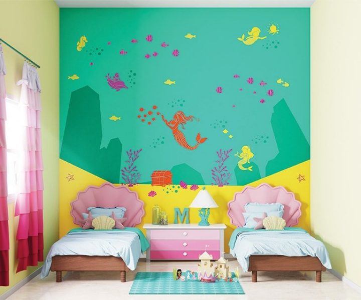 Queen of Seas Kids Wall Theme - Asian Paints