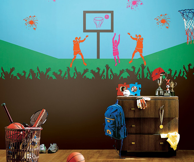 Slam Dunk Kids Wall Theme - Asian Paints
