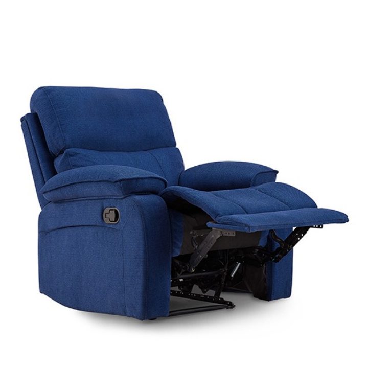 UFLSORC1MBLUE06074 Valkyrie Manual Recliner Denim Blue Fabric