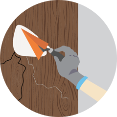 Illustrated image of Dent filling