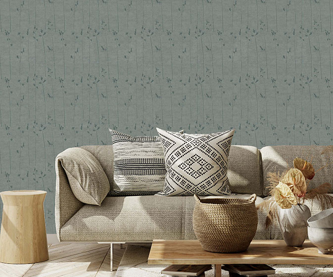 Nal Sarovar Grass wallcovering from Nilaya by Asian Paints