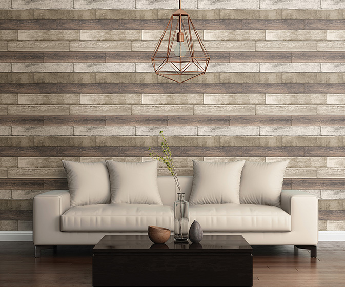 Trilogy - Wood Ways wallcovering from Nilaya by Asian Paints