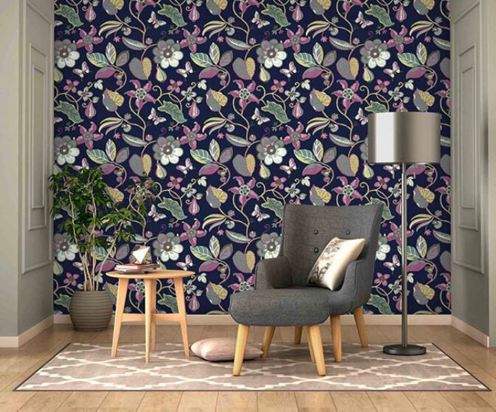 Sea Floral W063d3omy75 Wallpaper Design For Walls Asian Paints