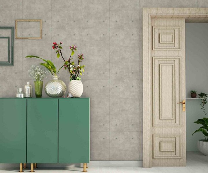 Faux Concrete Wall Home Decor | Concrete wall paper room by asian paints