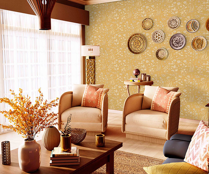 Mogholsarai-W046D29NS75 Wallpaper Design for Walls - Asian Paints