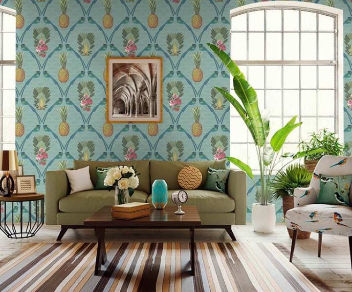 Good Earth - Bird Song wallcovering from Nilaya by Asian Paints