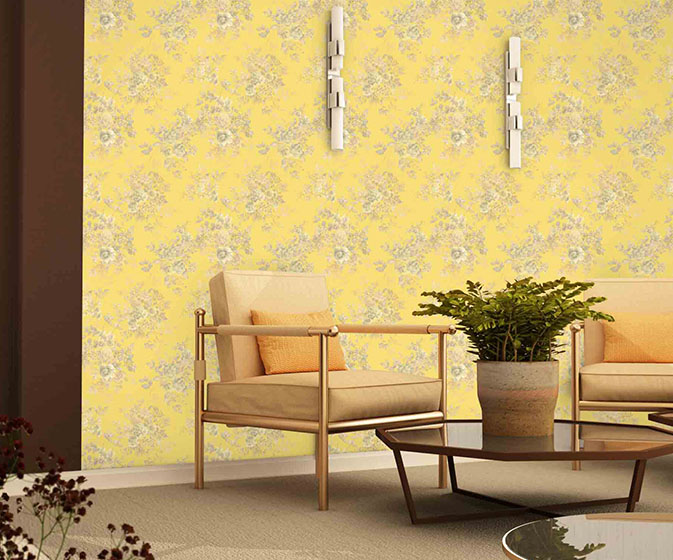 Nal Sarovar  Water Lilies wallcovering from Nilaya by Asian Paints