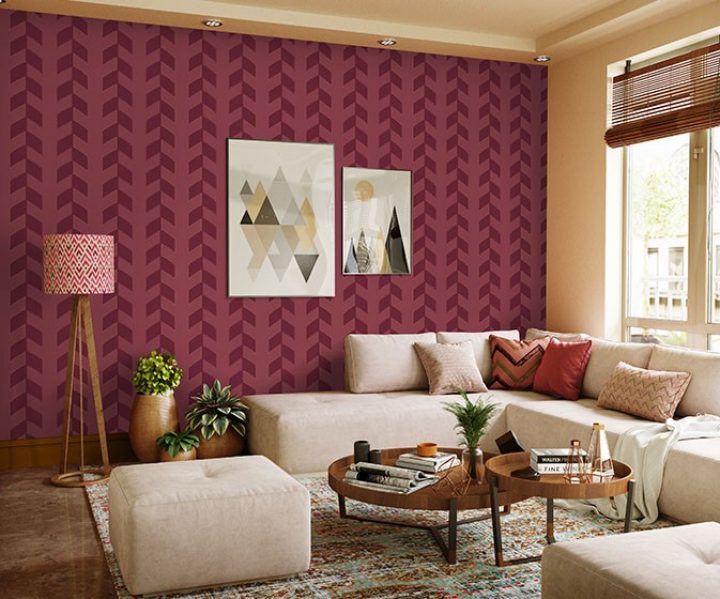 Naga Stories - Mithun wallcovering from Nilaya by Asian Paints Naga Stories - Mithun wallcovering from Nilaya by Asian Paints