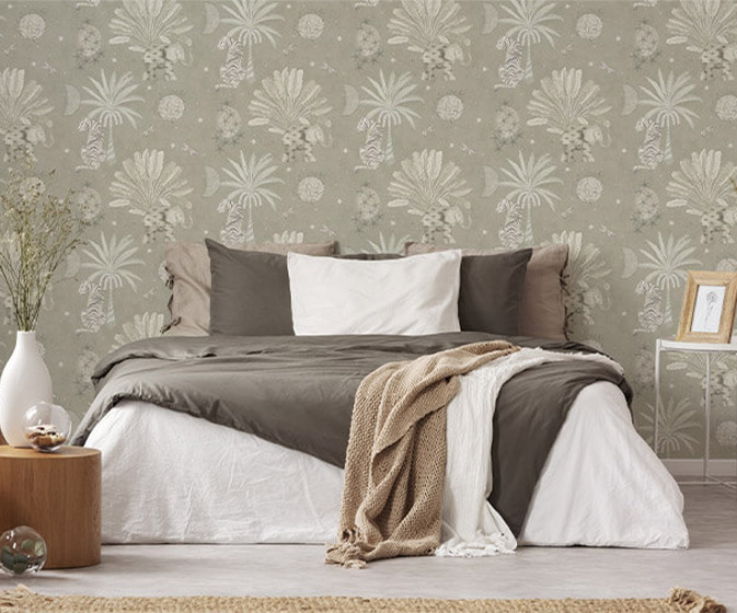 Luna Moonrise island wallcovering from Nilaya by Asian Paints