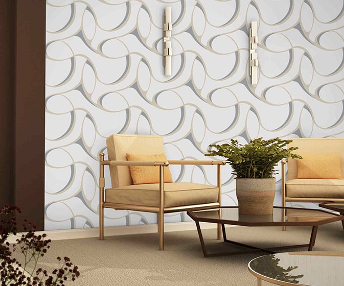 Elliptical-W069D3YQY75 Wallpaper Design for Walls - Asian Paints