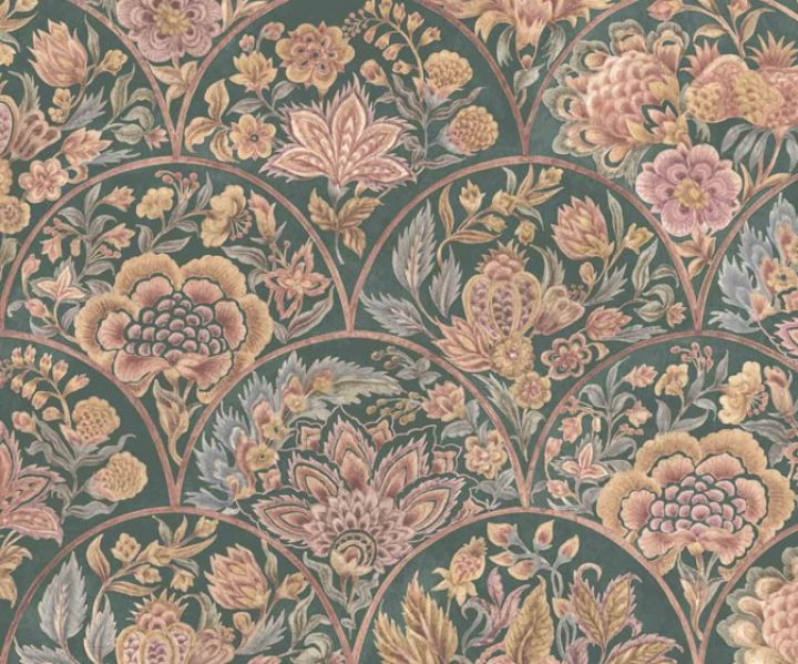 Sabyasachi  The Lucknow Chintz wallcovering from Nilaya by Asian Paints