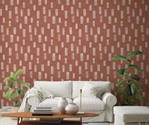 mock up poster frame in modern interior background, living room, Scandinavian style, 3D render, 3D illustration