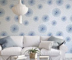 Mock-up poster background in living room interior, 3d render Mock-up poster background in living room interior, 3d render