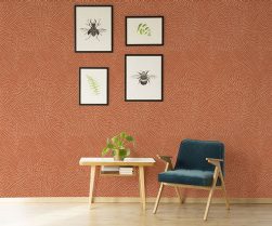 Bright flat interior with artwork