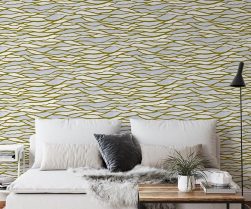 Wall mockup in scandinavian interior. Interior wall mockup. Wall art. 3d rendering, 3d illustration