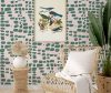 Mockup frame in coastal boho style interior, 3d render Mockup frame in coastal boho style interior, 3d render