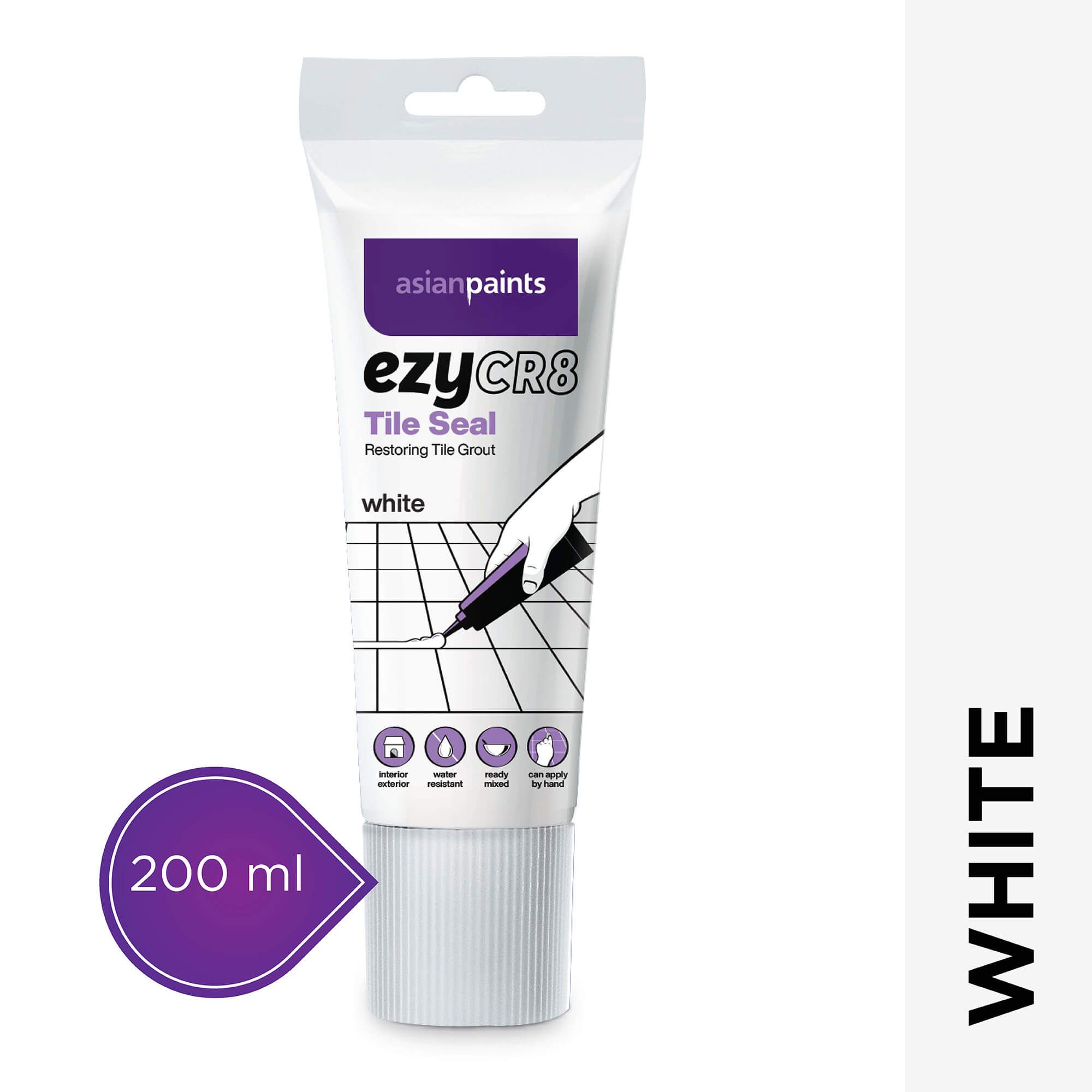 Ezycr8 Tile Seal White 200ml