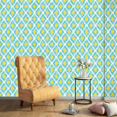 WHISQ Modern Peel And Stick Wallpaper Blue Branches With Leaves Removable  Vinyl Self Adhesive