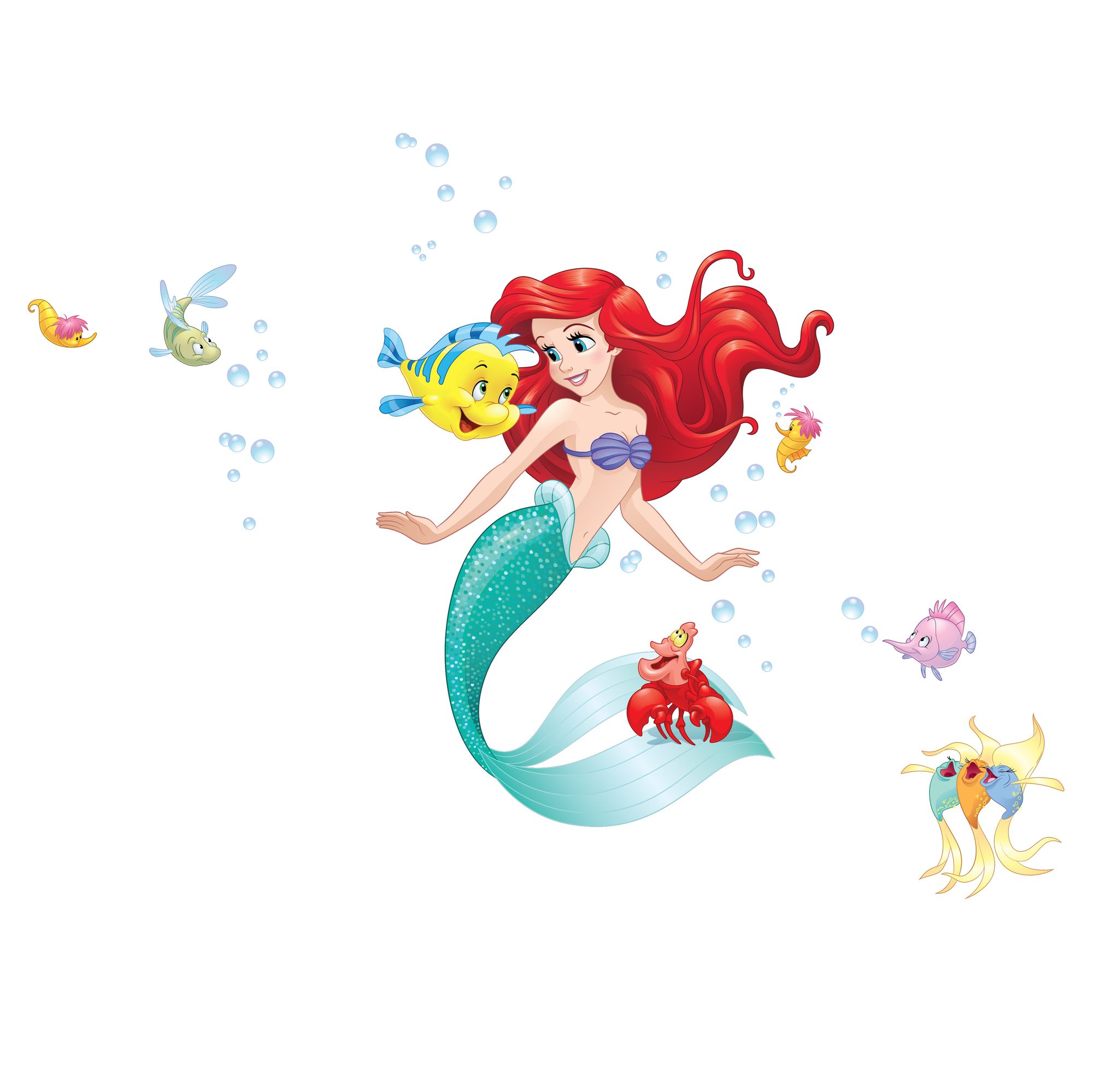 Wall Ons Ariel The Little Mermaid Official Wall Sticker