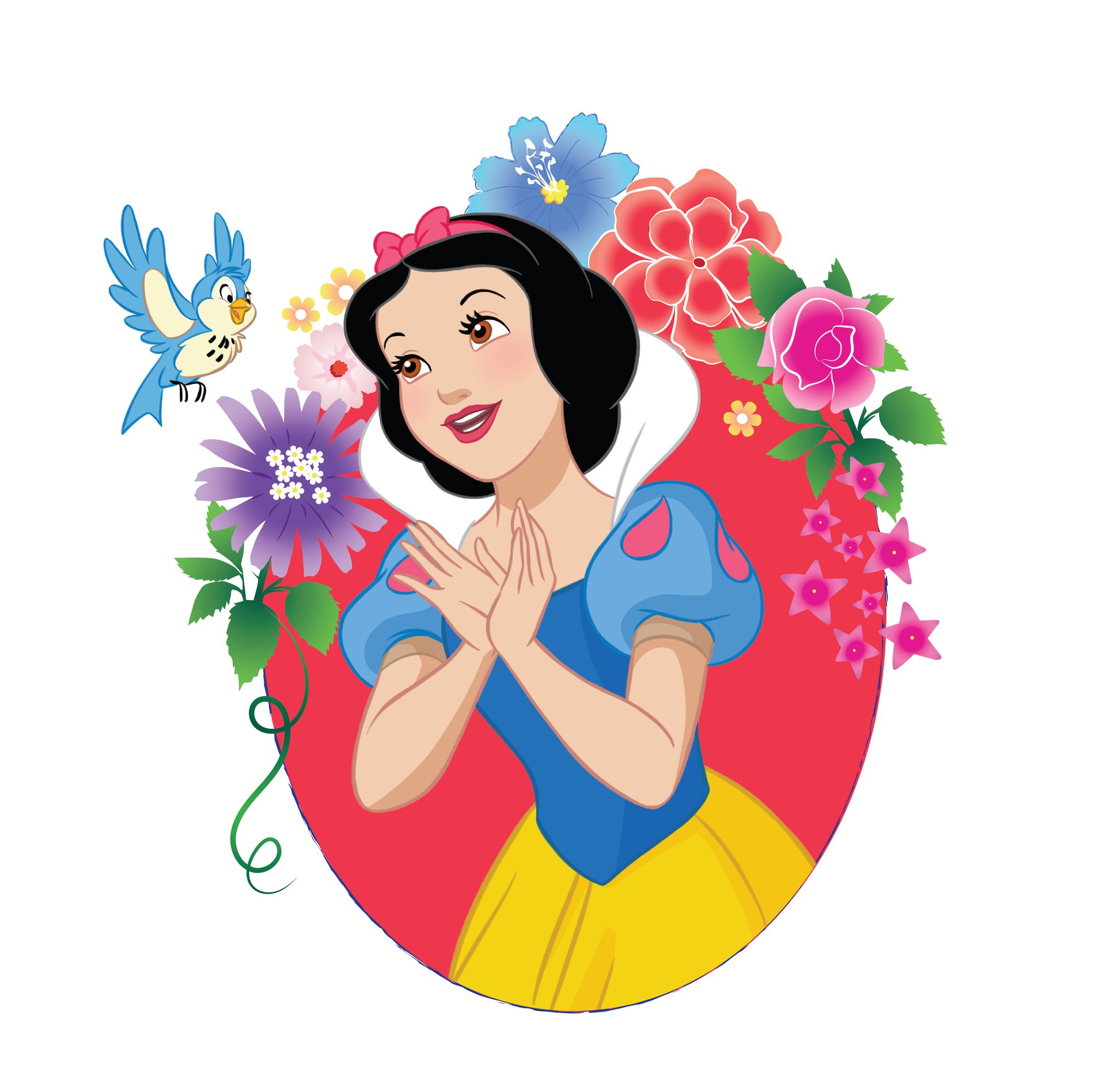 Download Snow White and Birdie Official Wall Sticker