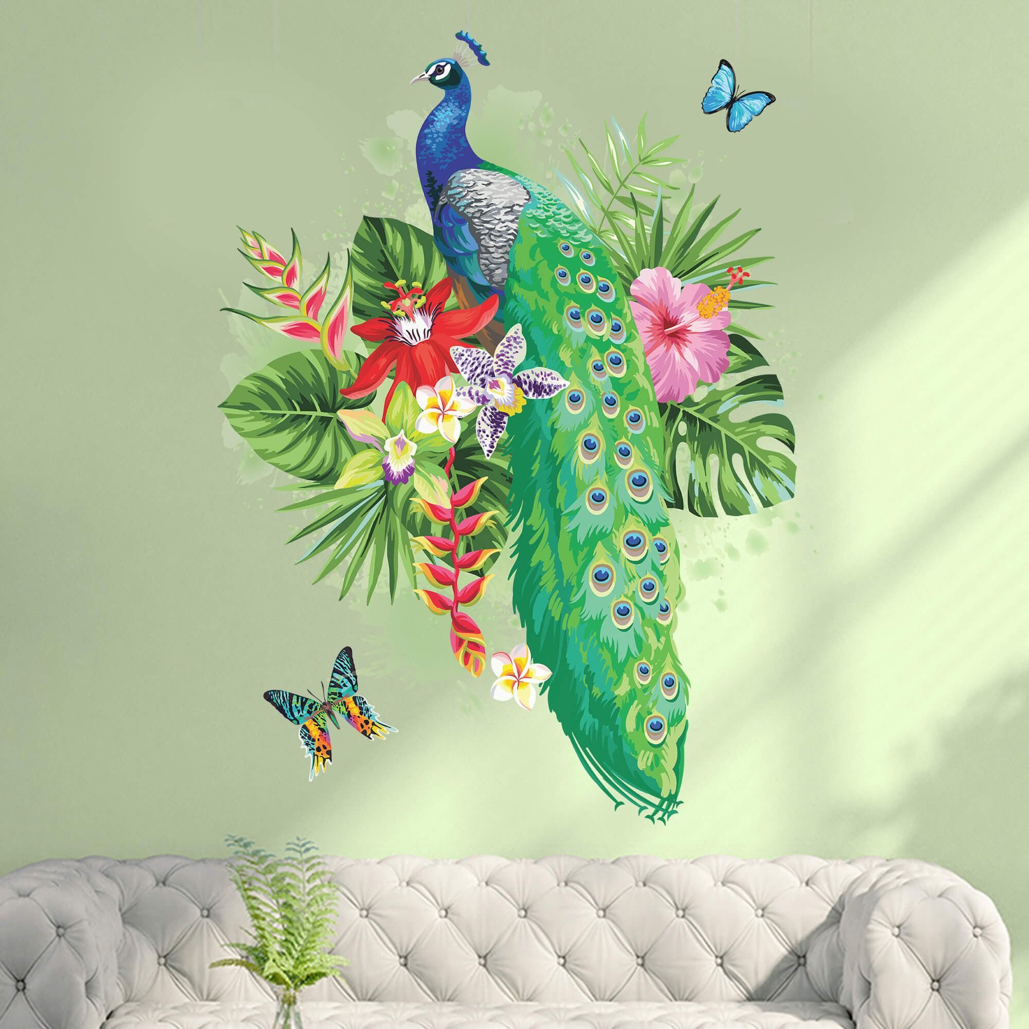 Magnificence of a Peacock - Wall Stickers & Decals by Asian Paints Magnificence of a Peacock - Wall Stickers & Decals by Asian Paints
