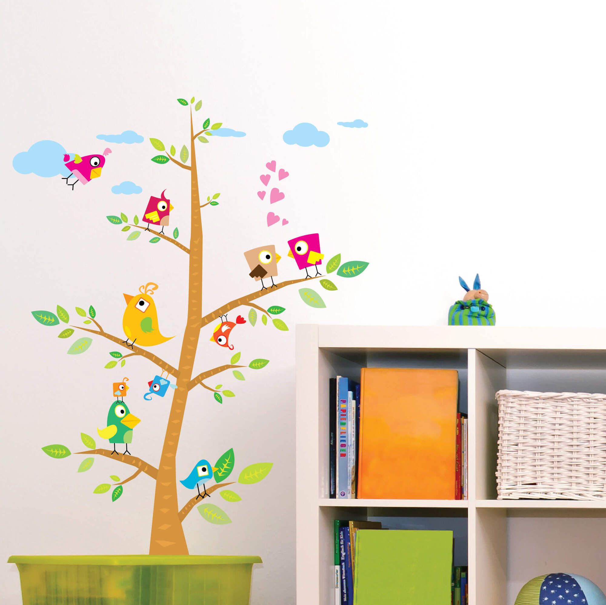 Cartoon Birds - Wall Stickers & Decals by Asian Paints Cartoon Birds - Wall Stickers & Decals by Asian Paints