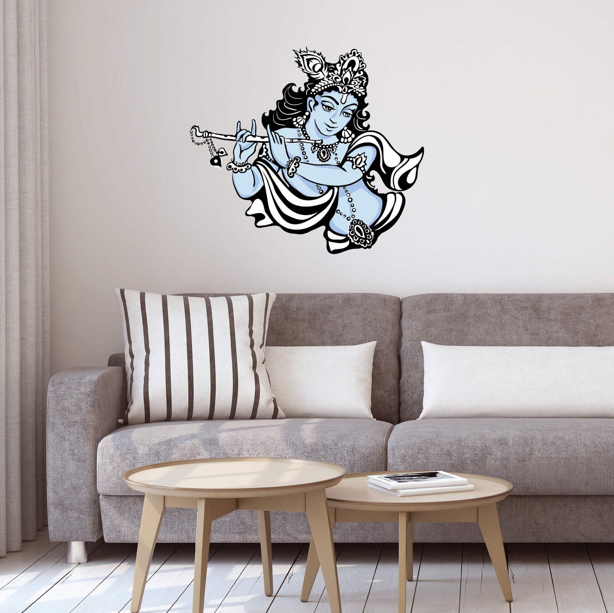 Lord Krishna Plays the Flute - Wall Stickers & Decals by Asian Paints Lord Krishna Plays the Flute - Wall Stickers & Decals by Asian Paints