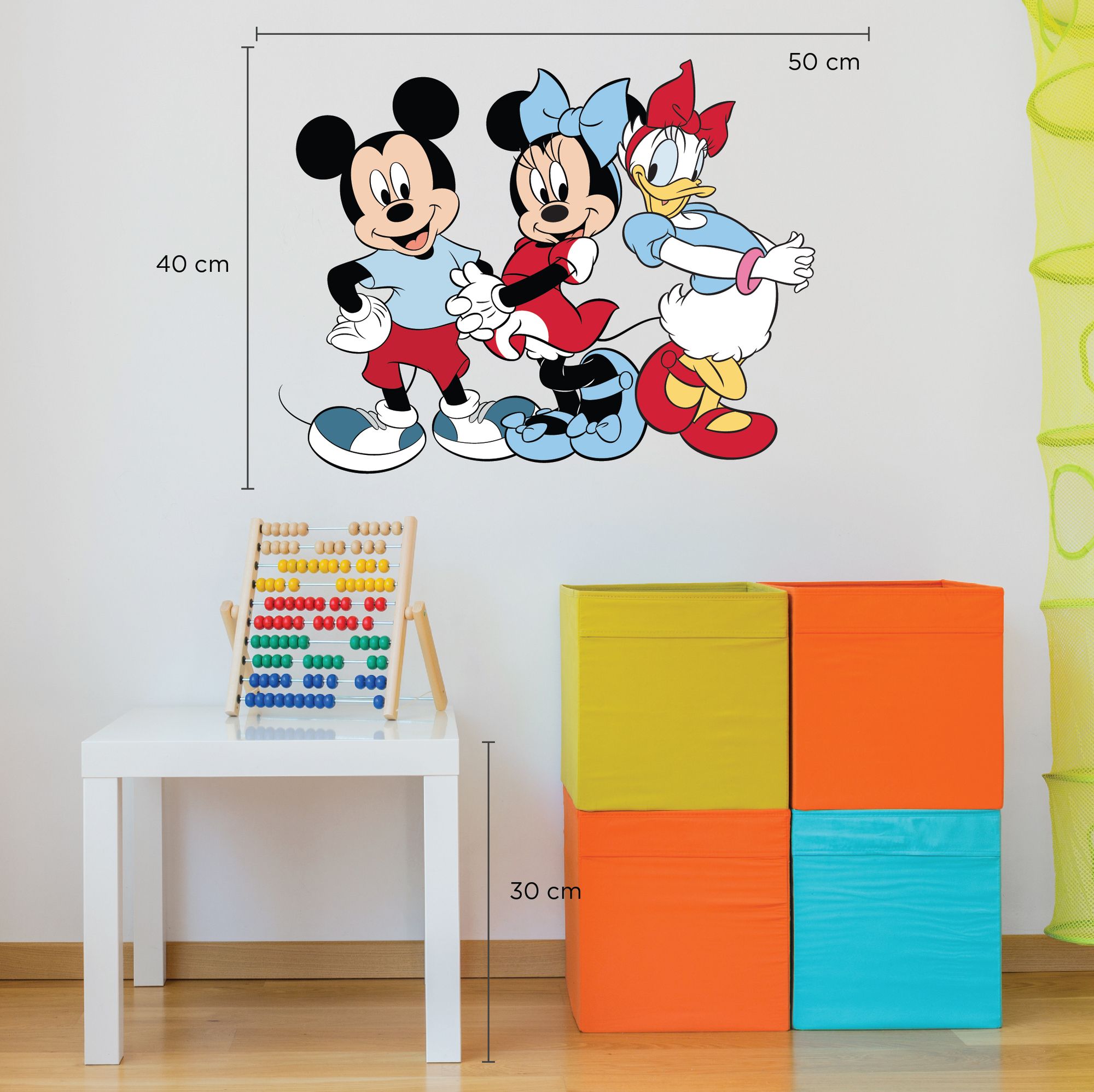 Mickey Minnie and Daisy Wall Stickers & Decals by Asian Paints