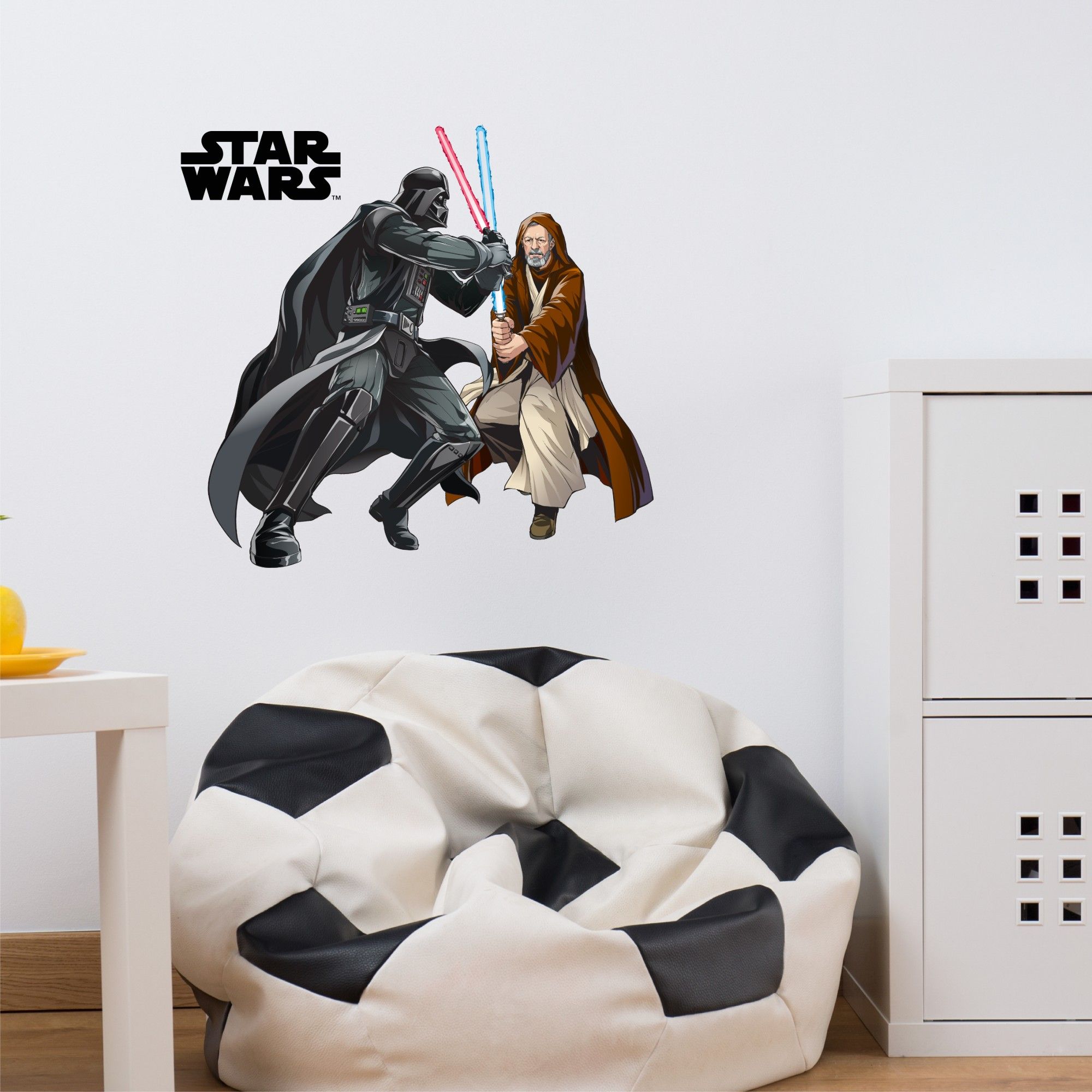 Star Wars Obi Wan Vs Darth Vader Wall Sticker Online Shop Asian Paints