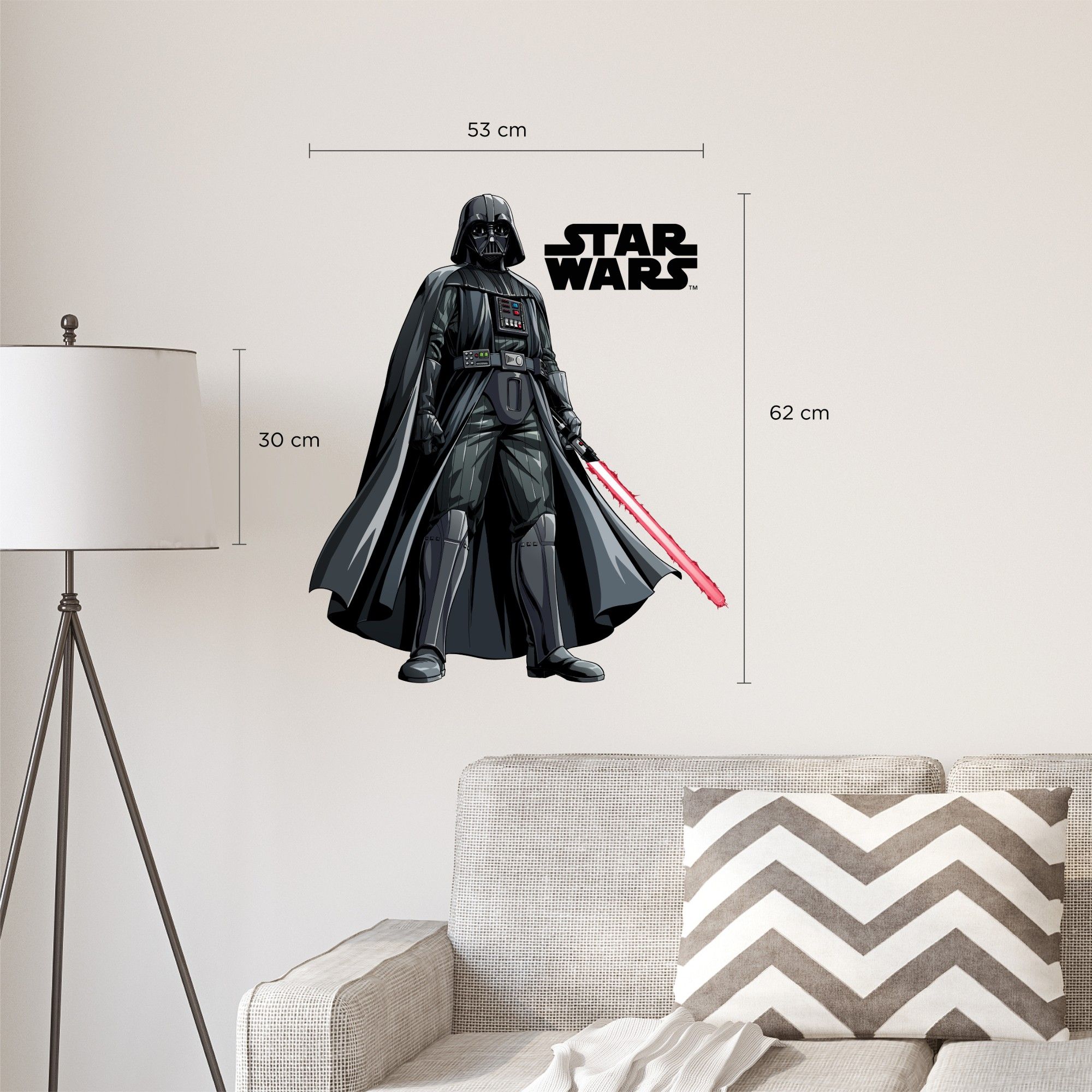 darth vader with lightsaber