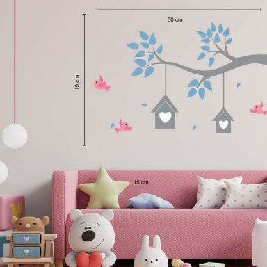 Flipkart SmartBuy 130 cm Wall Stickers Rose Flower Branch Cage Birds Couple Living Room Self Adhesive Sticker Price in India Buy Flipkart SmartBuy 130 cm Wall Stickers Rose Flower Branch