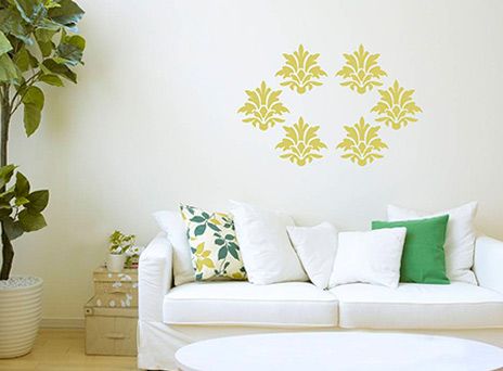designer range of wall painting stencils for your home - asian paints