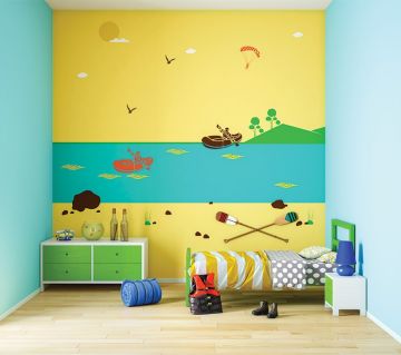Glow Themes For Kids Room Wall Painting Asian Paints