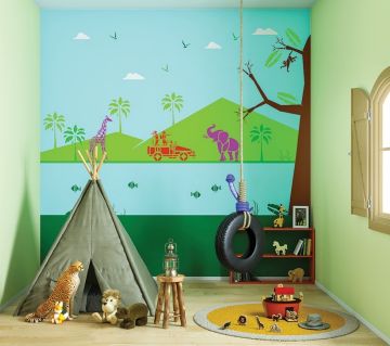 Glow Themes For Kids Room Wall Painting Asian Paints