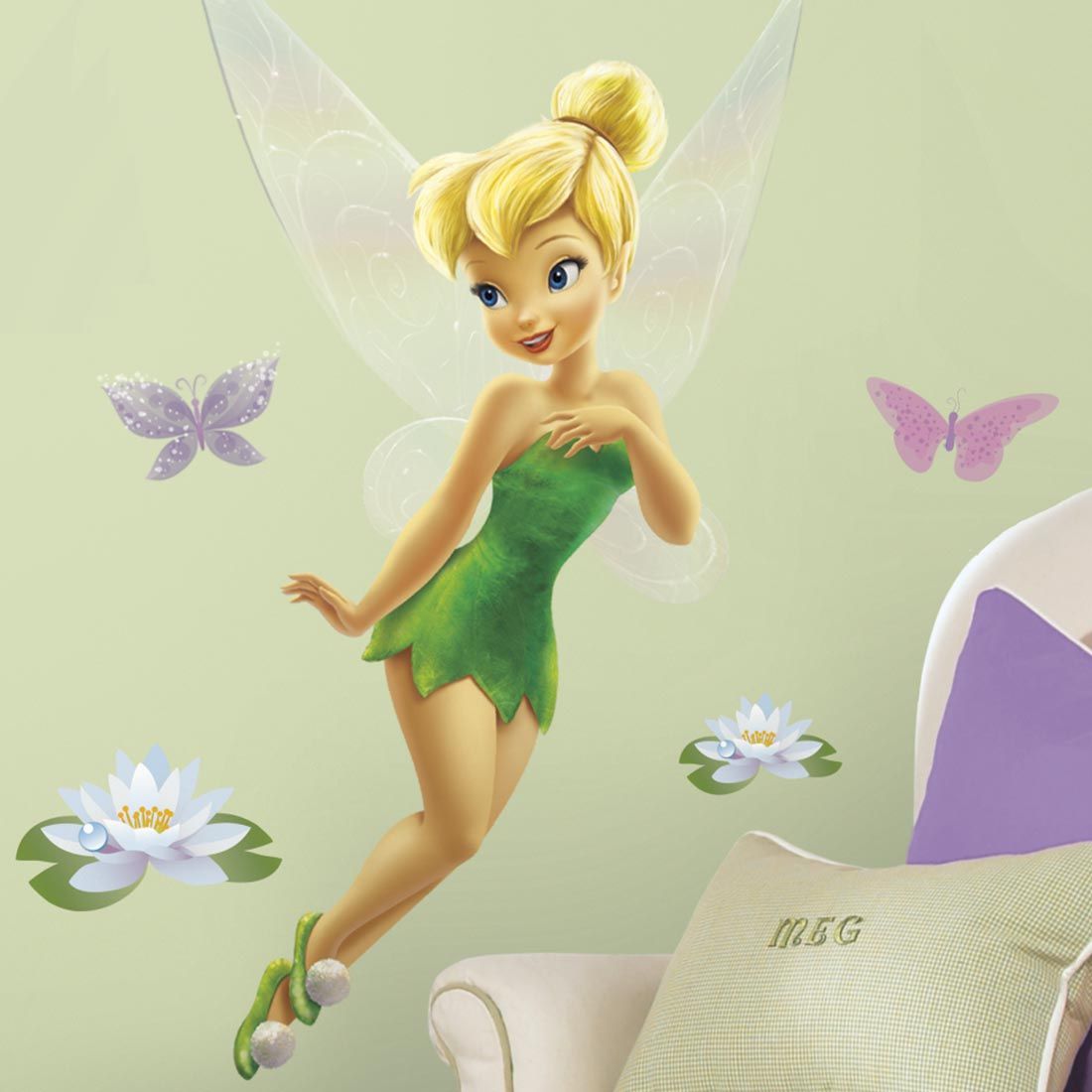 Asian Paints Wall Ons Original Disney Kids Fairies Tinkerbell Giant Wall Sticker