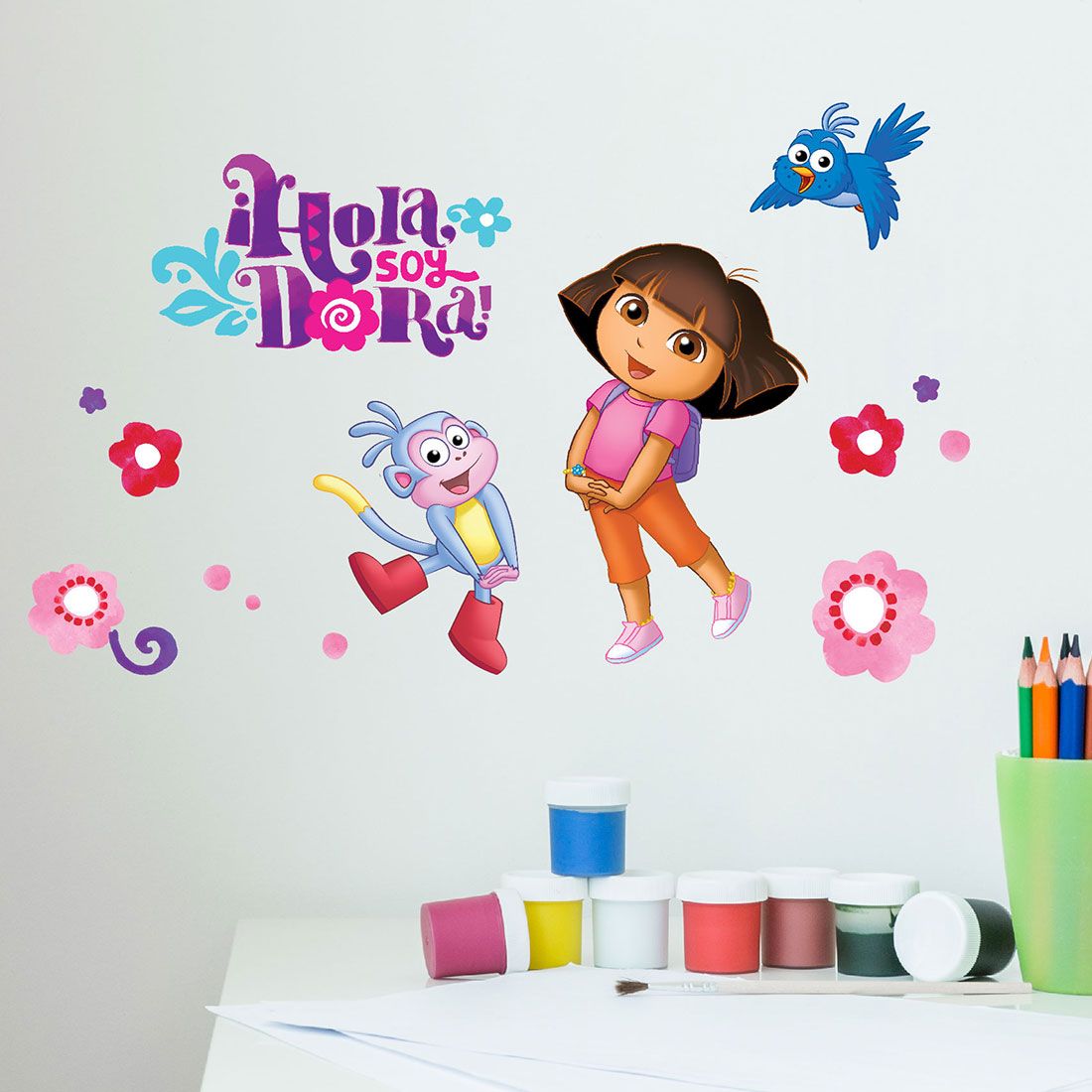 Asian Paints Wall Ons Dora Victory Dance Wall Sticker